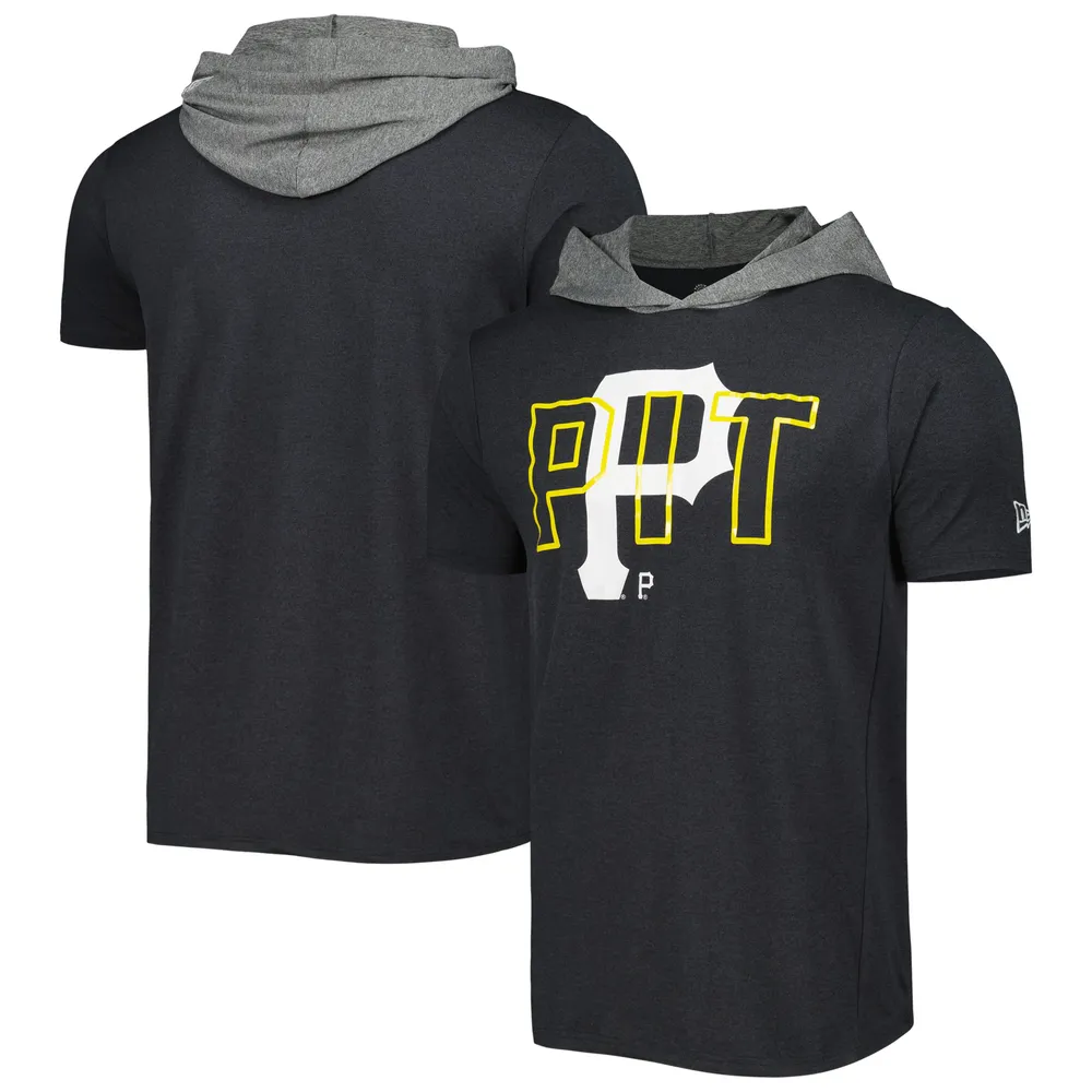 T-shirt à capuche noir Pittsburgh Pirates Team New Era pour homme