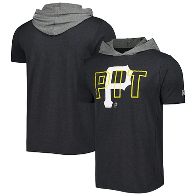 T-shirt à capuche noir Pittsburgh Pirates Team New Era pour homme