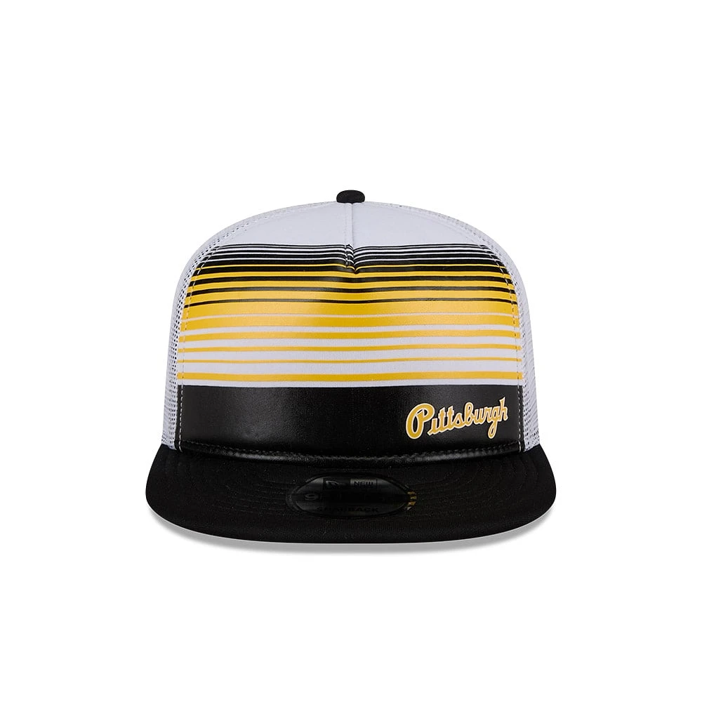 Casquette snapback A-Frame Trucker Team Horizon 9FIFTY des Pirates de Pittsburgh de New Era pour homme