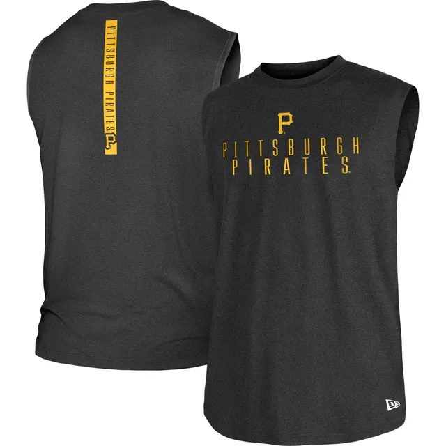 Pittsburgh Steelers New Era Brushed Muscle Tank Top - Black