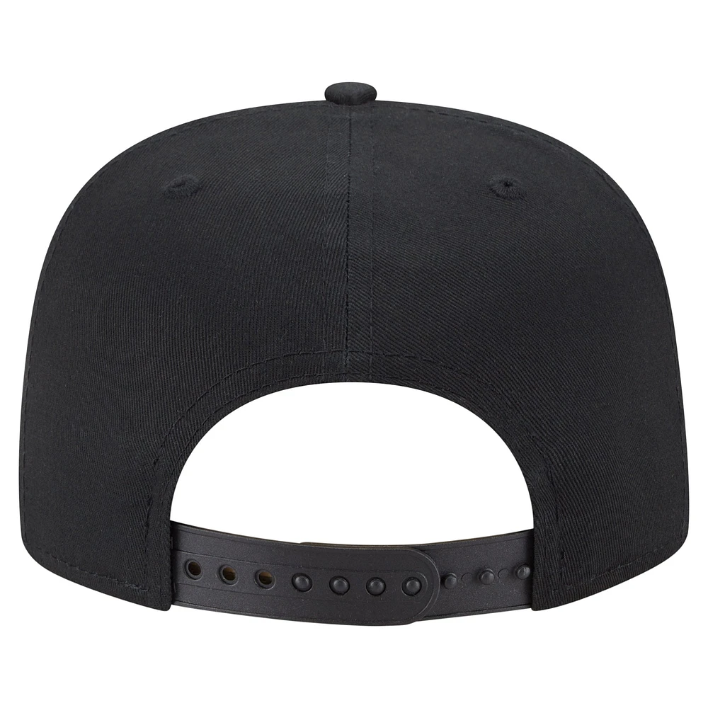 Men's New Era Black Pittsburgh Pirates Team Text Golfer Snapback Hat