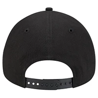 Casquette réglable ton sur ton Pop 9FORTY A-Frame Pittsburgh Pirates New Era noire pour hommes