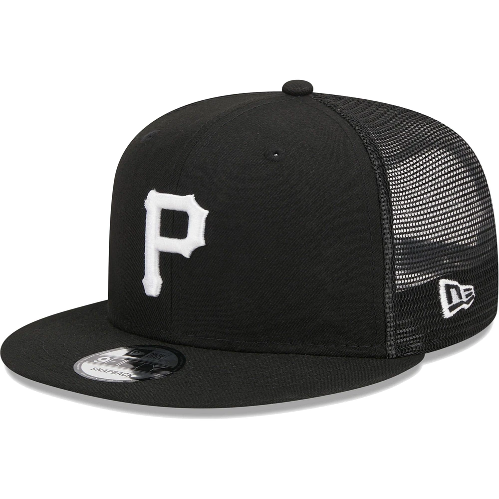 Casquette Snapback Pittsburgh Pirates Trucker 9FIFTY New Era noire pour homme