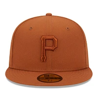 Casquette ajustée 59FIFTY marron des Pirates de Pittsburgh New Era pour hommes