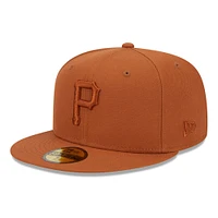 Casquette ajustée 59FIFTY marron des Pirates de Pittsburgh New Era pour hommes