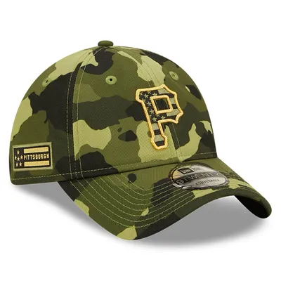 Pittsburgh Pirates MLB camo bucket hat. New era. Stitched logo. M/L.  Excellent condition