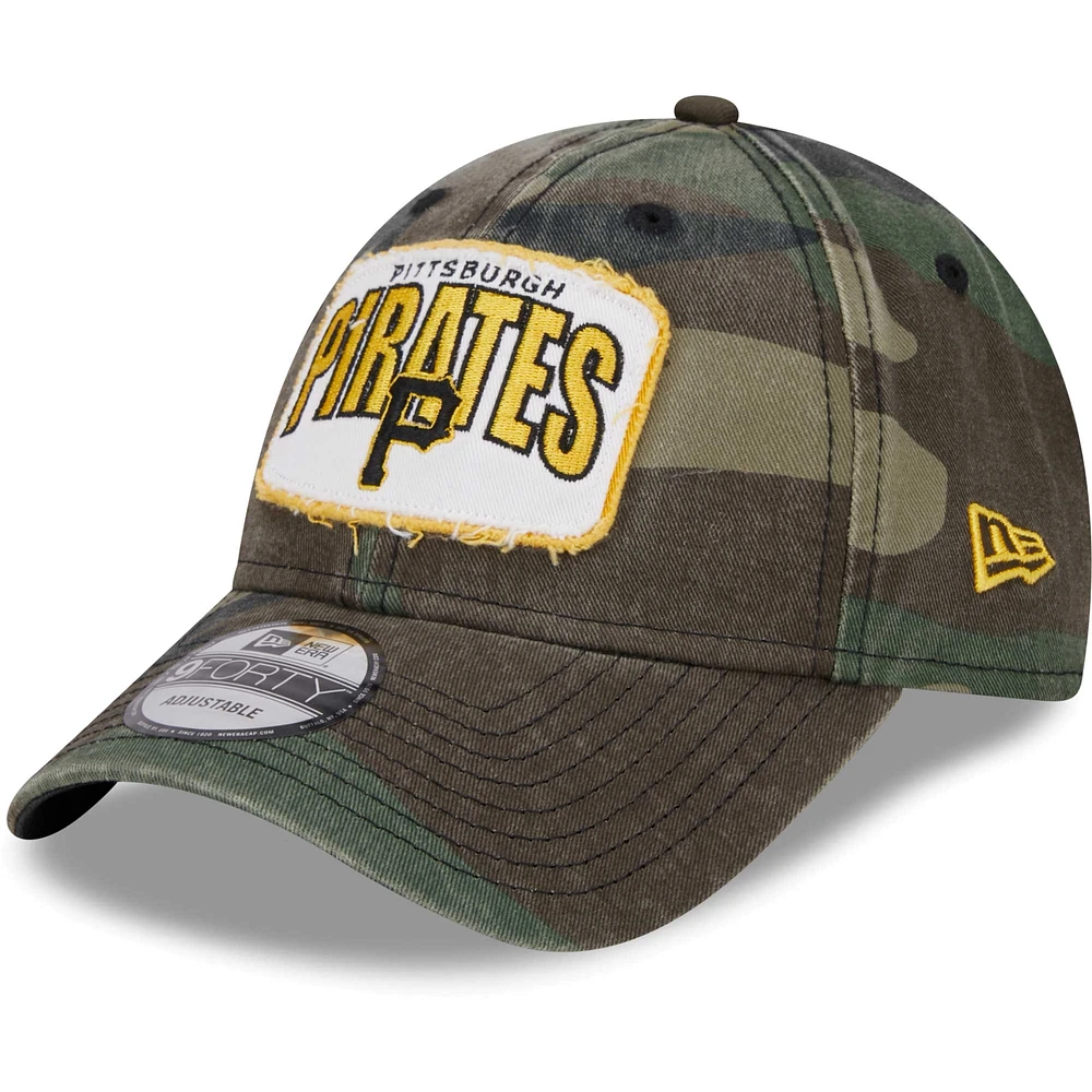 Casquette réglable New Era camouflage Pittsburgh Pirates Gameday 9FORTY pour hommes