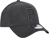 Men's New Era Charcoal Pittsburgh Pirates Logo Essentials 9FORTY A-Frame Adjustable Hat