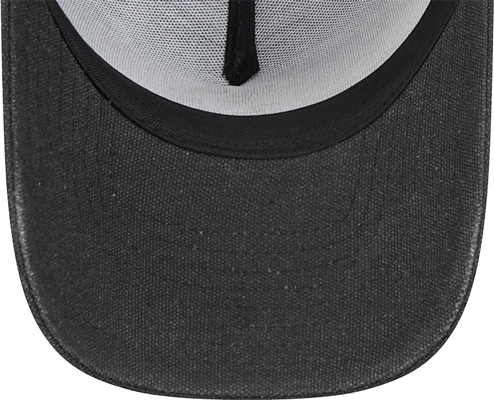 Casquette ajustable 9FORTY A-Frame Essentials avec logo des Pirates de Pittsburgh de New Era pour homme, anthracite