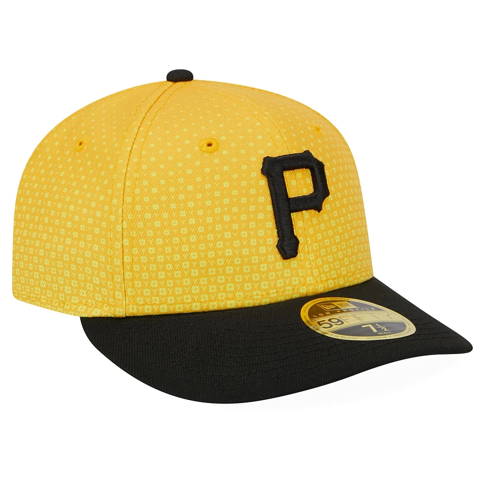 Men's New Era  Gold/Black Pittsburgh Pirates 2023 City Connect Low Profile 59FIFTY Fitted Hat