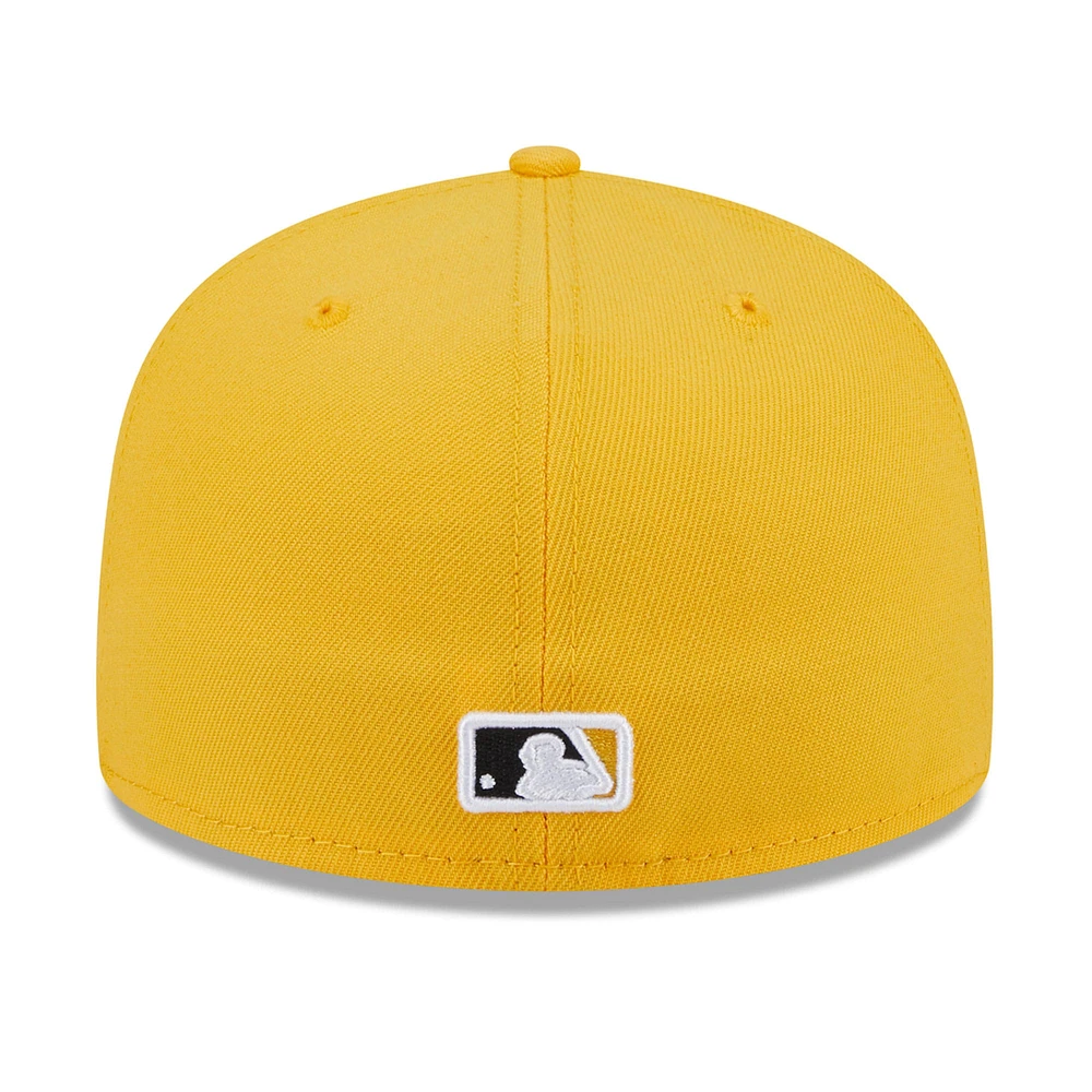 Casquette ajustée 59FIFTY City Connect Icon des Pittsburgh Pirates New Era dorée pour hommes