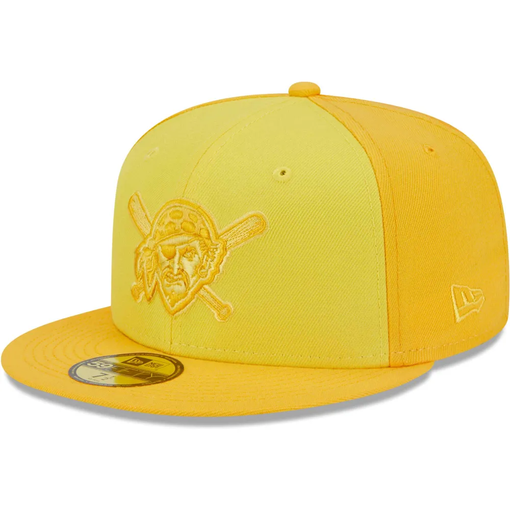 Casquette ajustée 59FIFTY Tri-Tone Pittsburgh Pirates dorée New Era pour homme