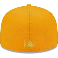 Men's New Era Gold Pittsburgh Pirates Tri-Tone 59FIFTY Fitted Hat