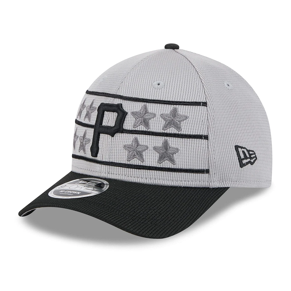 Men's New Era /Black Pittsburgh Pirates 2025 Batting Practice 9FORTY M-Crown Adjustable Hat