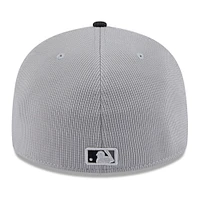 Men's New Era  Gray/Black Pittsburgh Pirates 2025 Batting Practice Low Profile 59FIFTY Fitted Hat