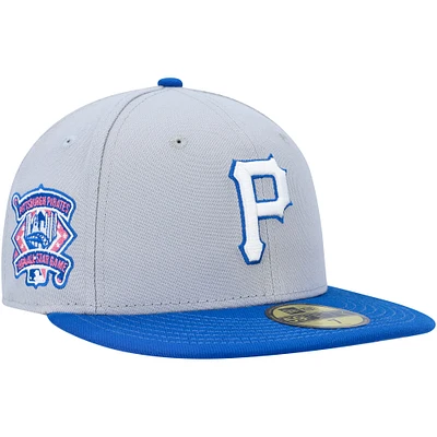 Men's New Era Gray/Blue Pittsburgh Pirates  Dolphin 59FIFTY Fitted Hat