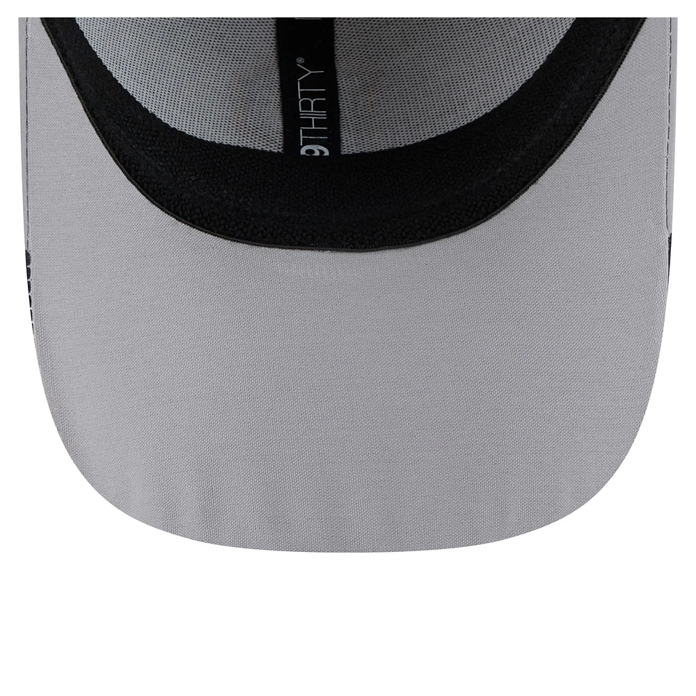Casquette Linear 39THIRTY Flex-Fit pour homme New Era grise des Pirates de Pittsburgh