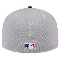 Men's New Era Gray Pittsburgh Pirates Pivot Mesh 59FIFTY Fitted Hat