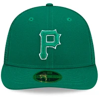 Men's New Era Green Pittsburgh Pirates 2022 St. Patrick's Day Low Profile 59FIFTY Fitted Hat