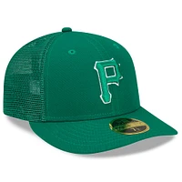 Men's New Era Green Pittsburgh Pirates 2022 St. Patrick's Day Low Profile 59FIFTY Fitted Hat