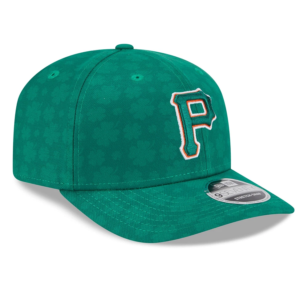 Men's New Era Kelly Green Pittsburgh Pirates St. Patrick's Day 9SEVENTY Adjustable Hat
