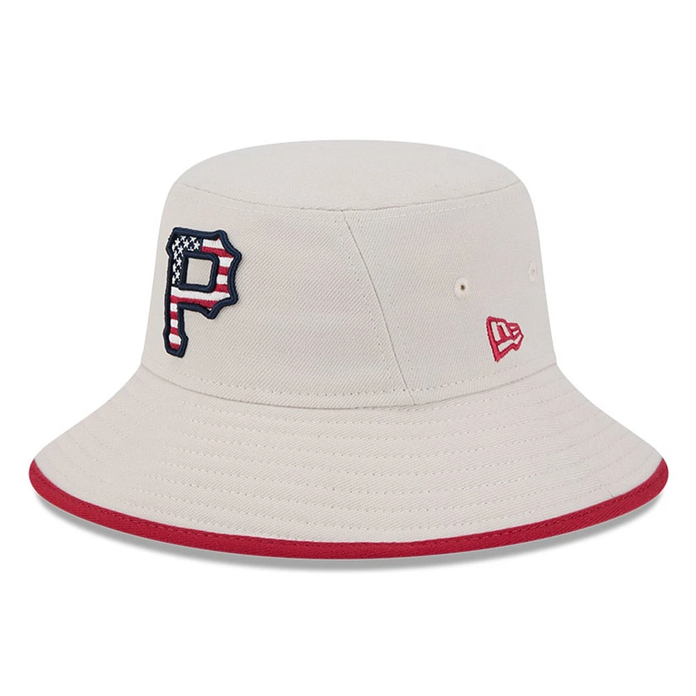 Bob New Era kaki pour hommes des Pirates de Pittsburgh 2024 du 4 juillet