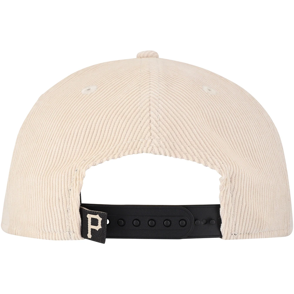 Casquette Snapback de golfeur essentiel d'été des Pirates de Pittsburgh New Era kaki pour hommes