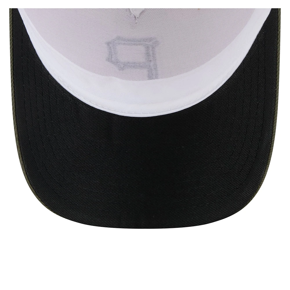 Men's New Era Light Beige/Olive Pittsburgh Pirates 2025 Armed Forces Day 9FORTY M-Crown A-Frame Adjustable Hat