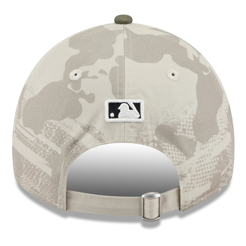 Men's New Era Light Beige/Olive Pittsburgh Pirates 2025 Armed Forces Day 9TWENTY Adjustable Hat