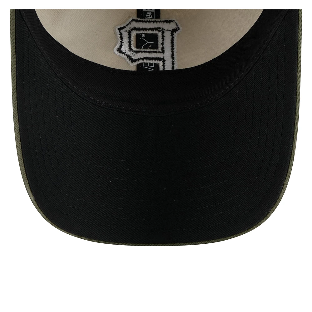Men's New Era Light Beige/Olive Pittsburgh Pirates 2025 Armed Forces Day 9TWENTY Adjustable Hat