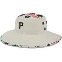 Men's New Era Natural Pittsburgh Pirates Retro Beachin' Bucket Hat