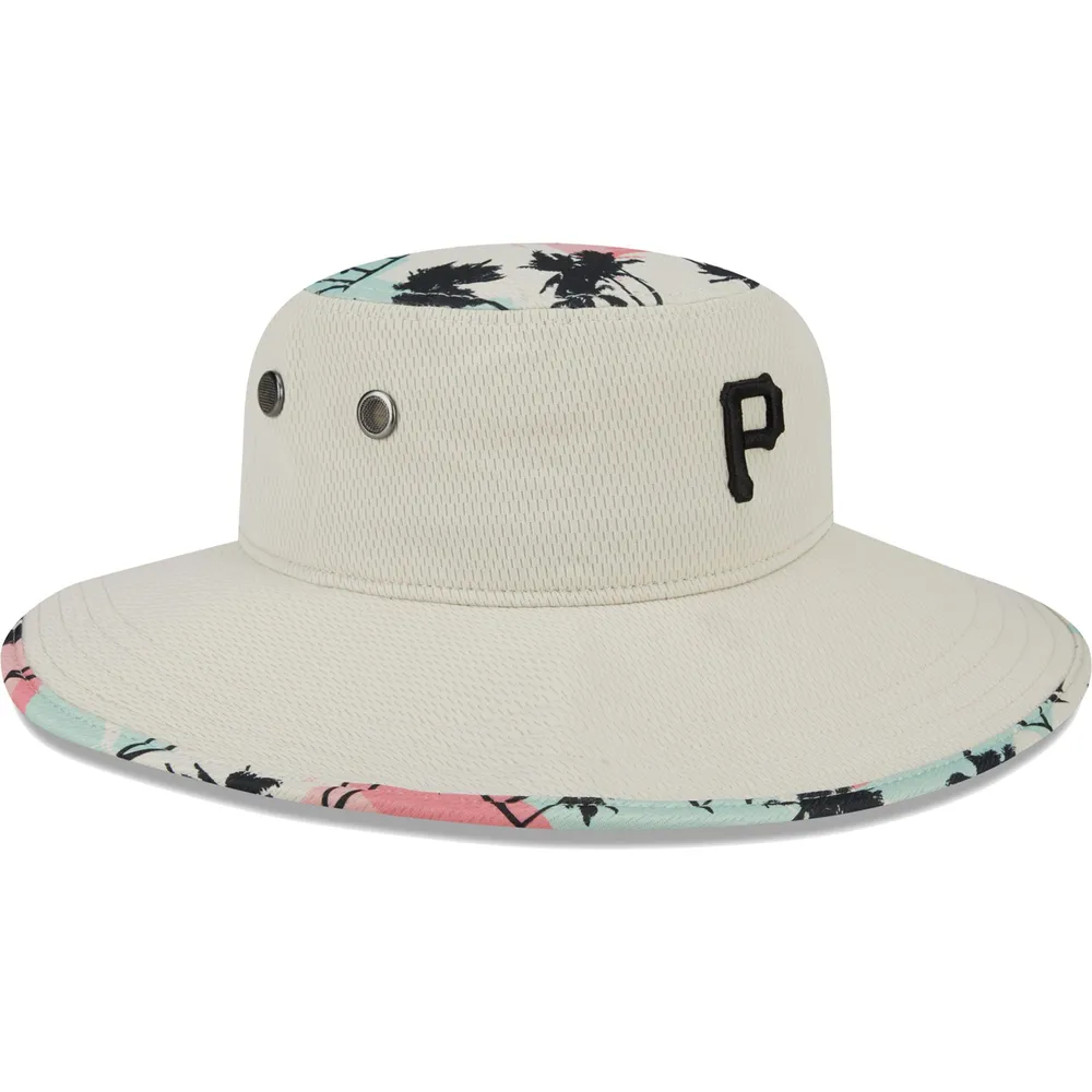 Men's New Era Natural Pittsburgh Pirates Retro Beachin' Bucket Hat