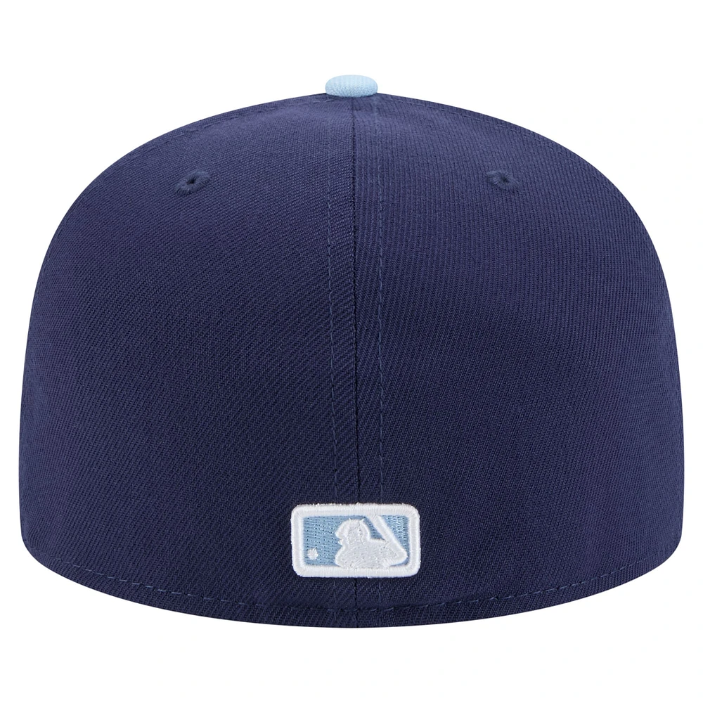 Men's New Era Navy/Light Blue Pittsburgh Pirates Color Pack 2-Tone 59FIFTY Fitted Hat