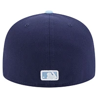 Men's New Era Navy/Light Blue Pittsburgh Pirates Color Pack 2-Tone 59FIFTY Fitted Hat