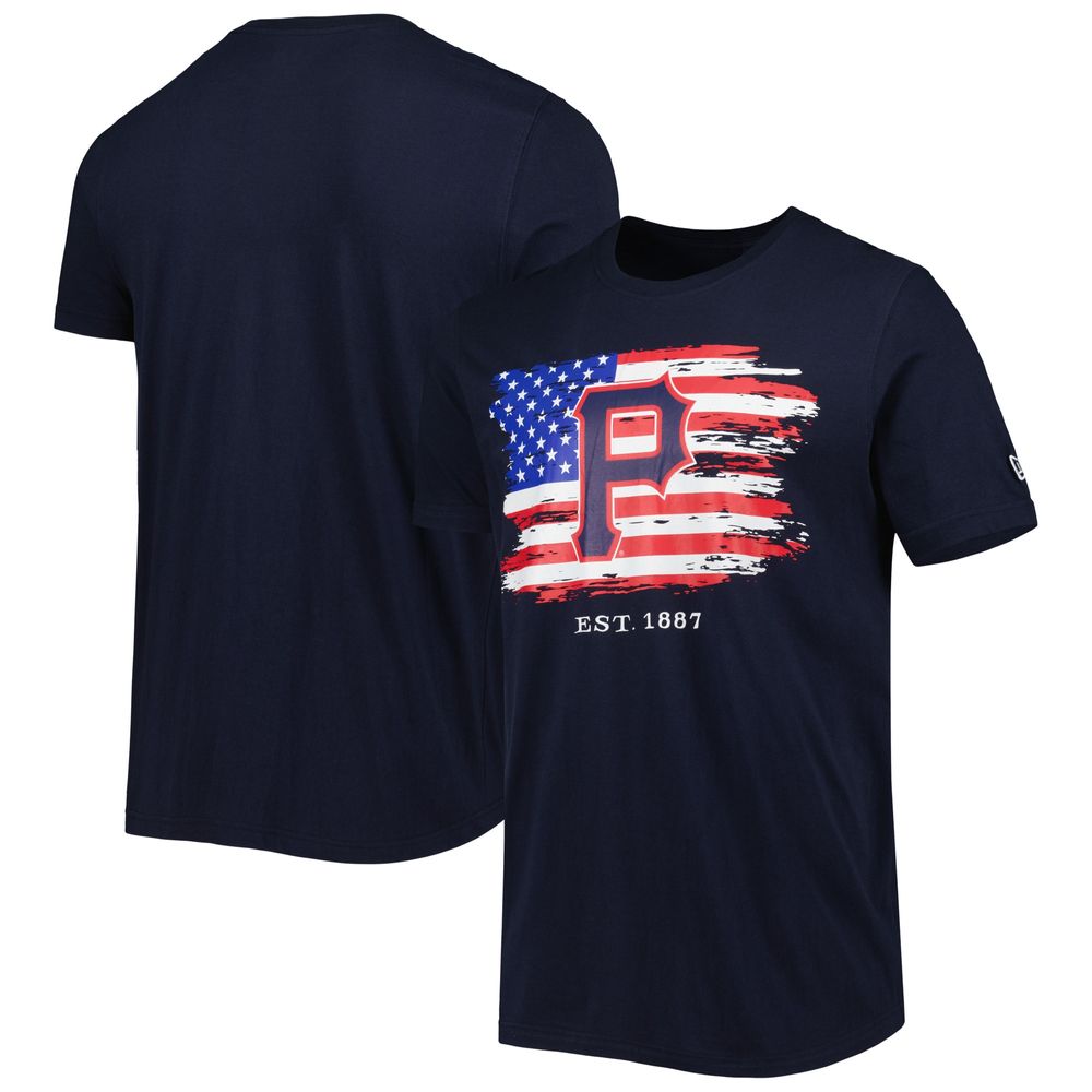 Men's New Era Navy Pittsburgh Pirates 4th of July Jersey T-Shirt