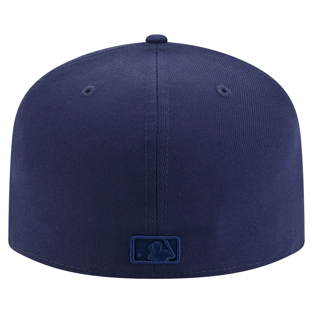 Men's New Era Navy Pittsburgh Pirates Color Pack A-Frame 59FIFTY Fitted Hat