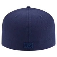 Men's New Era Navy Pittsburgh Pirates Color Pack A-Frame 59FIFTY Fitted Hat