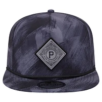 Men's New Era Navy Pittsburgh Pirates Printed Golfer Snapback Hat