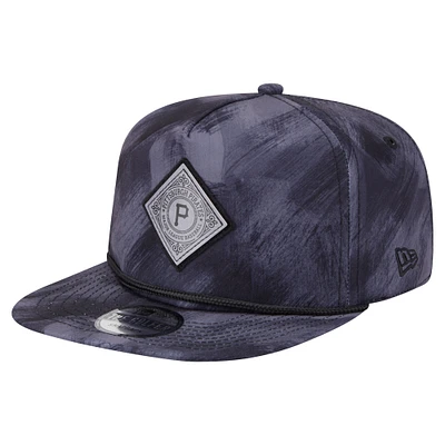 Men's New Era Navy Pittsburgh Pirates Printed Golfer Snapback Hat