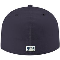 Men's New Era Navy Pittsburgh Pirates White Logo 59FIFTY Fitted Hat