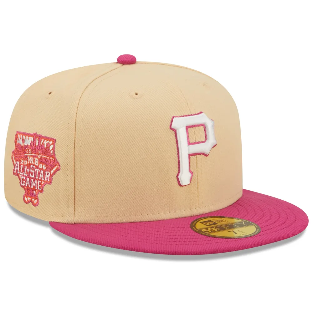 Pittsburgh Pirates New Era Monochrome Camo 59FIFTY Fitted Hat - Gold