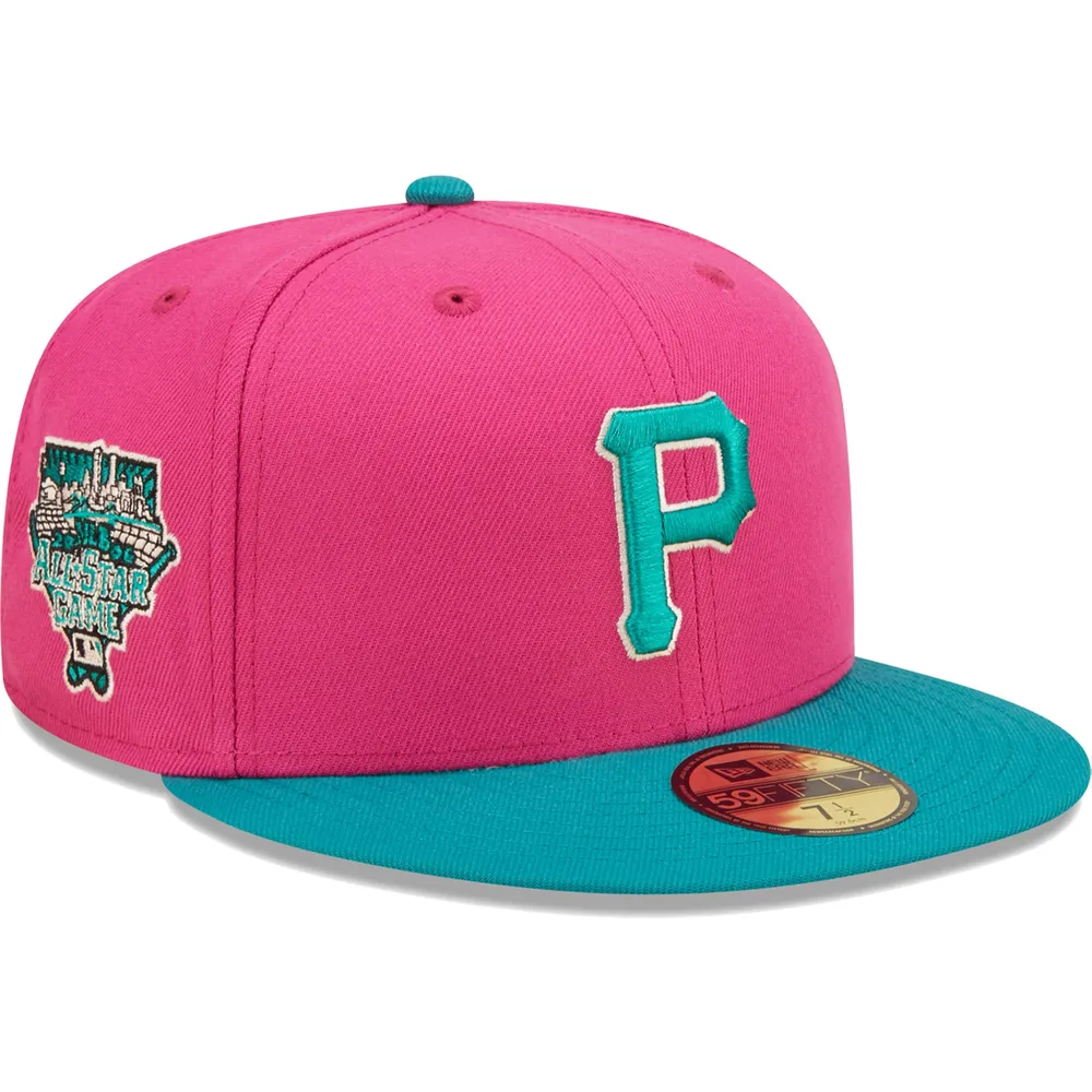 Mens New Era BluePink Los Angeles Dodgers MLB x Big League Chew   Curveball Cotton Candy Flavor Pack 59FIFTY Fitted Hat