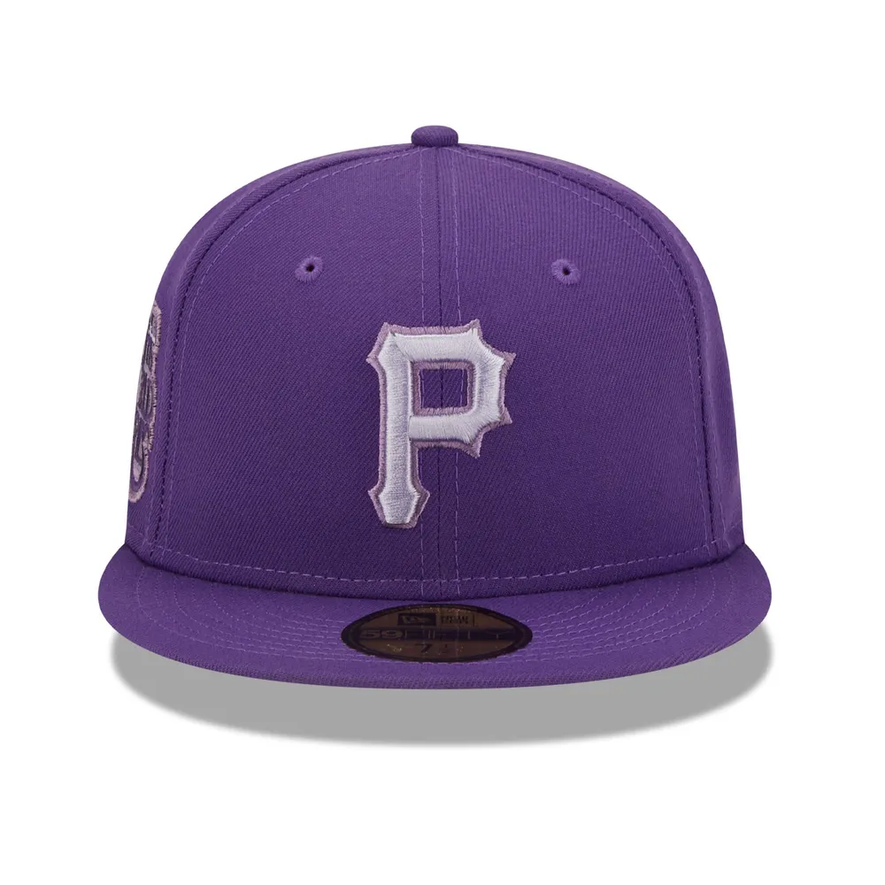 Men's New Era Purple Pittsburgh Pirates Lavender Undervisor 59FIFTY Fitted  Hat