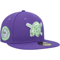 Casquette ajustée 59FIFTY pour homme avec écusson latéral violet Pittsburgh Pirates Lime New Era