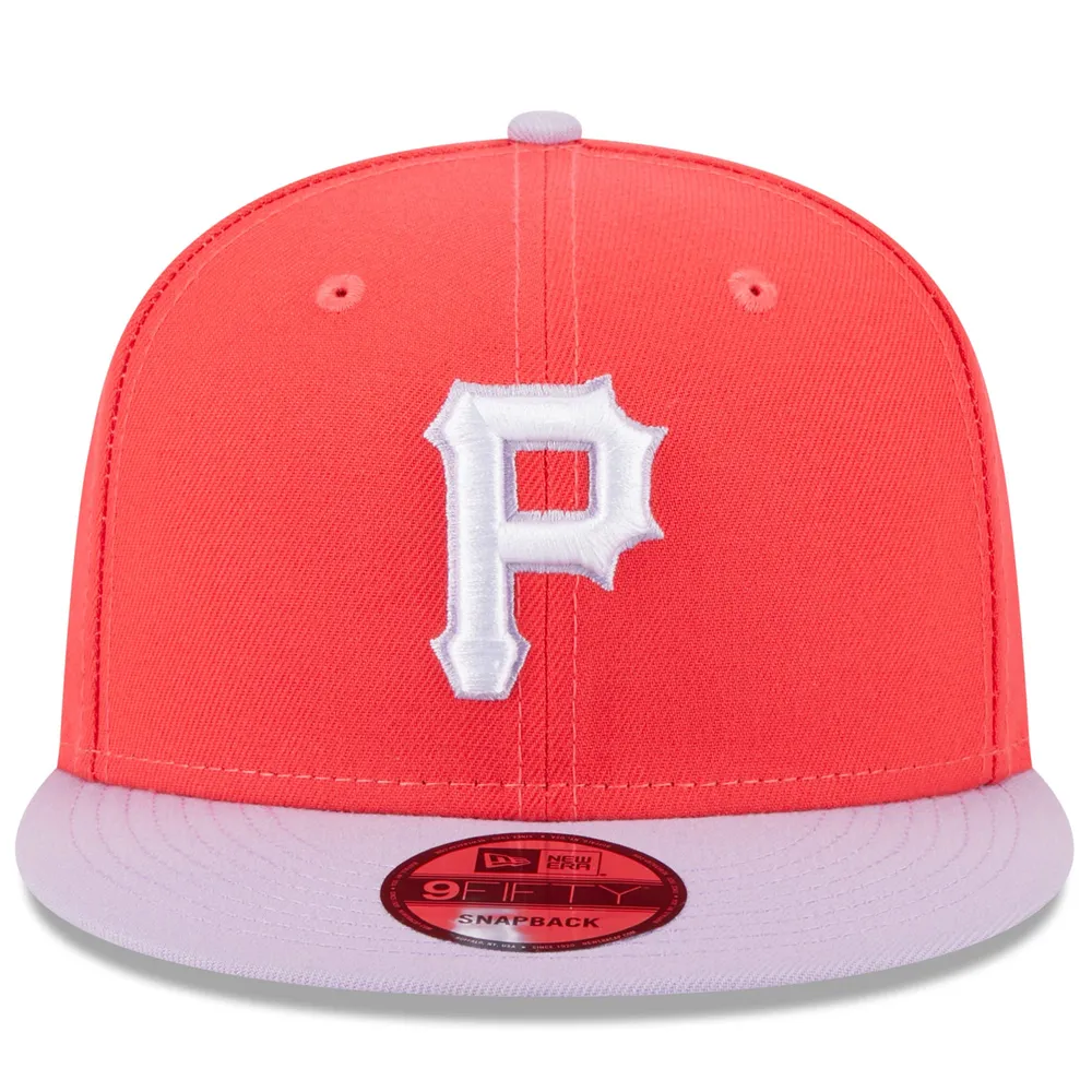 Casquette Snapback 9FIFTY Spring Basic deux tons rouge/violet Pittsburgh Pirates pour homme New Era