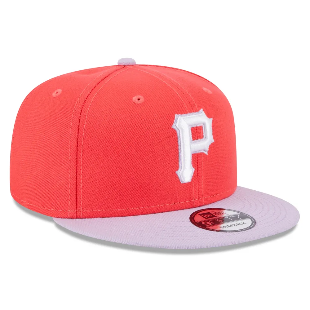 Casquette Snapback 9FIFTY Spring Basic deux tons rouge/violet Pittsburgh Pirates pour homme New Era