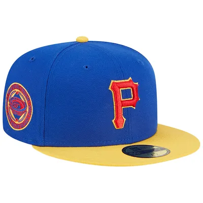 Casquette ajustée 59FIFTY Pittsburgh Pirates Empire New Era pour homme, bleu royal/jaune