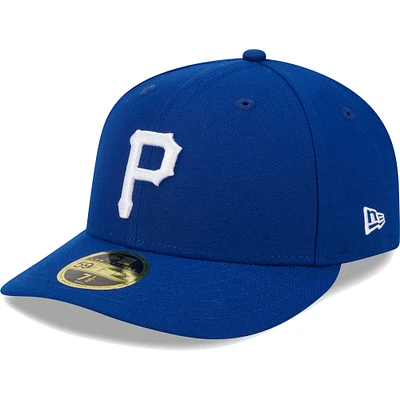 Casquette ajustée 59FIFTY à profil bas avec logo blanc des Royal Pittsburgh Pirates New Era pour homme