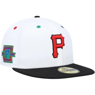 Men's New Era White/Black Atlanta Braves 40th Anniversary in Primary Eye 59FIFTY Fitted Hat