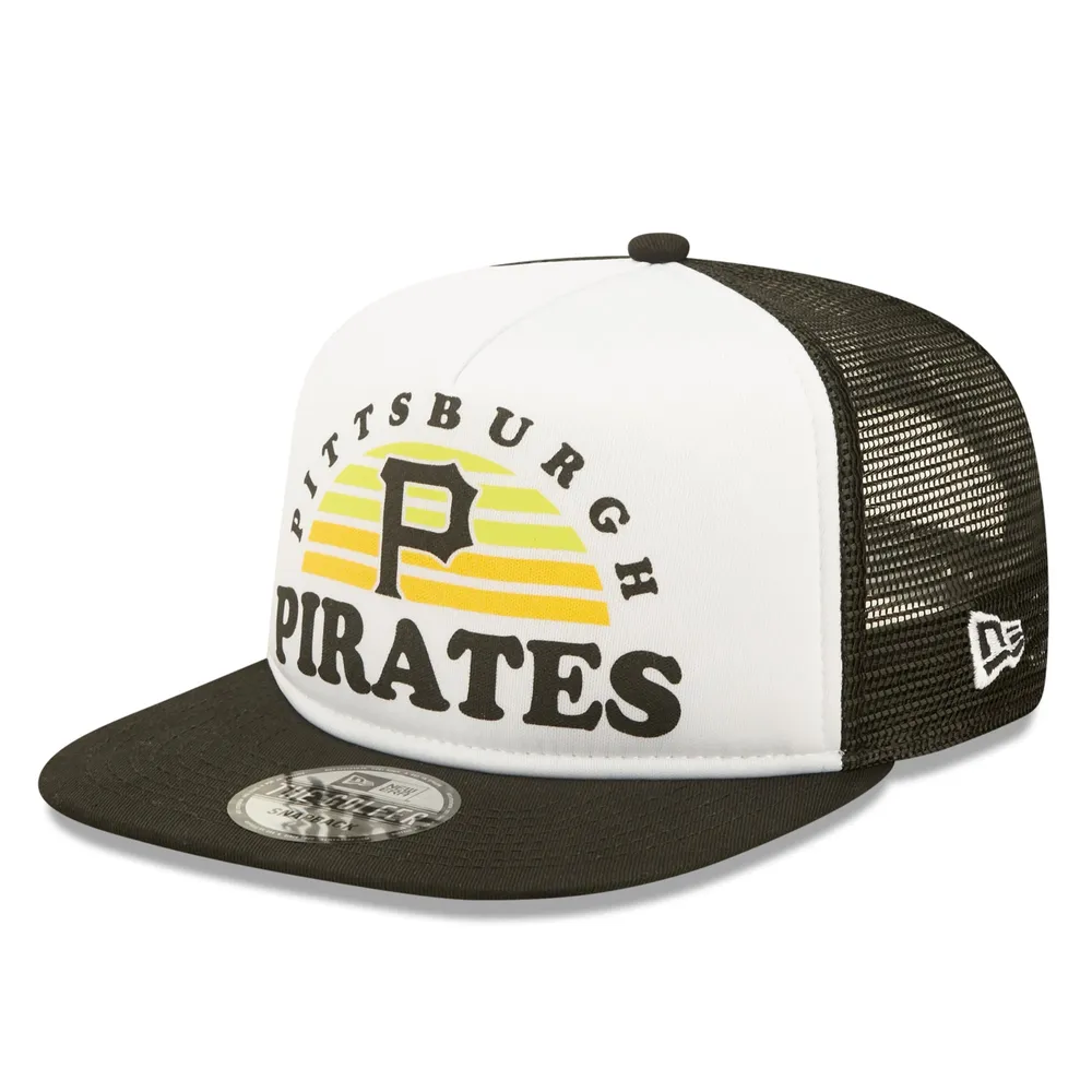Black Pittsburgh Pirates White P Logo New Era 9fifty Hat Snapback